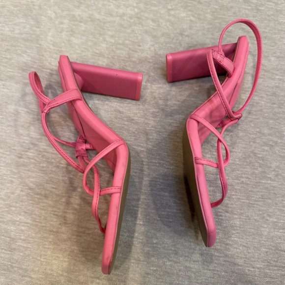 Aldo Pink Strappy Heels New Size 6 - Picture 8 of 8